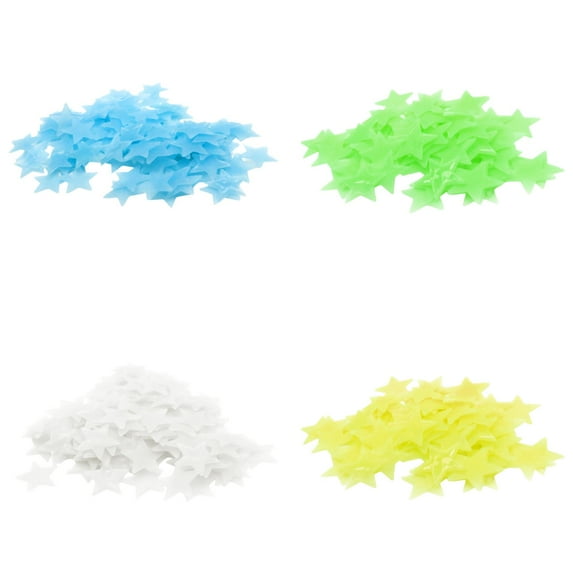 200PCS Glow In The Dark Stars for Ceiling, Glowing Star Stickers for Kids Bedroom, Luminous 3D Stickers Starry Sky Shining Decoration, Toddler Stocking Stuffers Wall Room Decor Gifts
