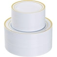 thumbnail image 1 of 200PCS Gold Plastic Plates, Heavy Duty Disposable Gold Plates with 100 10.25 inch Dinner Plates and 100 7.5 inch Dessert Plates for Party, Holiday, Wedding, Thanksgiving, 1 of 7