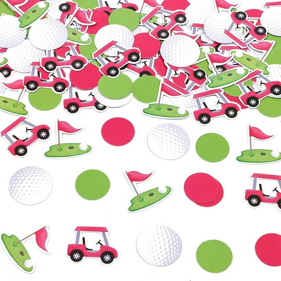 200PCS Golf Confetti for Tables Golf Birthday Party Decorations Girl Hole in One Birthday Decorations, Little Golfer Baby Shower Table Confetti Decor Golf Themed Retirement Party Supplies