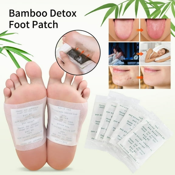 200PCS Japanese Organic Detox Foot Pads | Natural Herbal Cleansing for Better Sleep, Foot Pain Relief & Body Detox | Premium Non-Woven Fabric Pātches，Bamboo Vinegar Essence (200 Pads + 200 Adhesives)