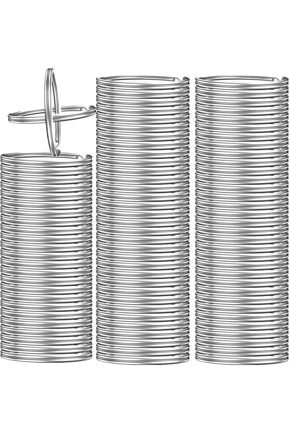 200PCS Key Rings, Split Bulk Keyrings for Keychain and Crafts (25mm)
