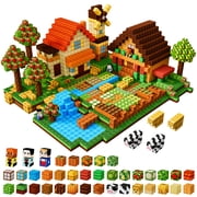 HXFOU Magnetic Blocks Farm Set, 200PCS STEM Magnetic Building Cubes Blocks Toy for Kids Ages 3+