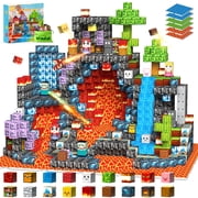 Magnetic Building Blocks for Kids, 200PCS Magnetic Blocks Magnet Cube Toys,STEM Montessori Sensory Toys for 3 4 5 6 7 Year Old Boys Girls Gifts