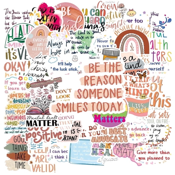 200PCS Inner Peace & Inspirational Doodle Stick – “I Can Do All Things Through Christ”, “Be Strong & Courageous”, “Trust in the Lord”, “You Are Loved” – Faith-Based & Uplifting – Perfect for Journals
