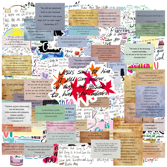 200PCS Motivational Stickers for Water Bottles & Laptop, Inspirational Positive Affirmation Waterproof Vinyl Stickers for Vision Board, Journaling, Planner, Teens Adults Students Teachers