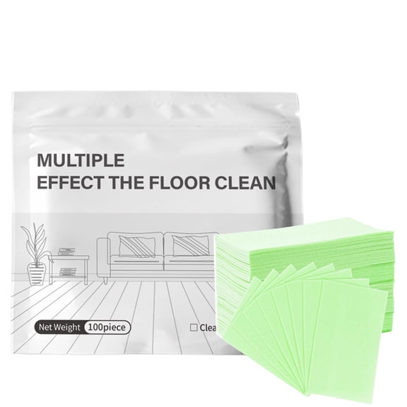 200PCS Multi-Effect Floor Cleaning Sheets, Concentrated Dissolvable Floor Cleaner Paper for Hardwood, Tile, and Laminate, Fresh Scent, Portable Home Cleaning Supplies,A