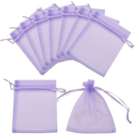 200PCS Organza Bags Lilac 12x10cm