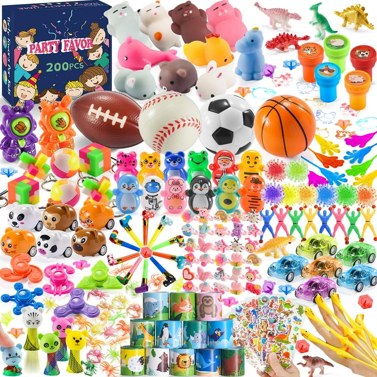 200PCS Party Favors, Treasure Chest Prize Box Toys Kids Classroom