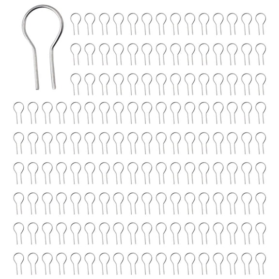 200PCS R-Shaped Hanging Burning Needle for Kiln, Glass Fusing & Ceramic,Make DIY Pendant Ornament Wires (0.55x1.2cm)