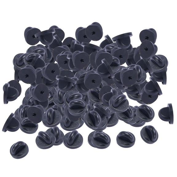200PCS RUBBER PIN BACKS BUTTERFLY CLUTCH BACKS PIN BACKS TIE TACKS LAPEL PIN