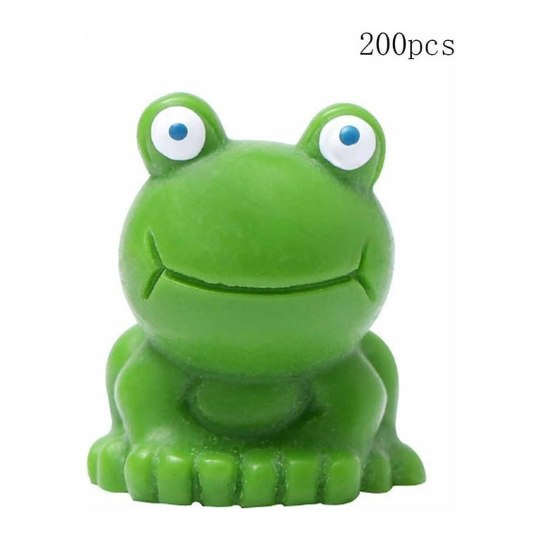 200PCS Resin Mini Frogs Saint Patricks 200 Pack Figurines, Green