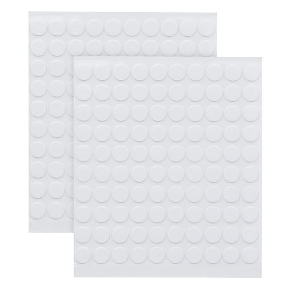 200PCS Transparent Sticky Dots Double Sided Tape, 10mm Round Glue Dots for Balloons Wedding Christmas Birthday Party Decorations, Adhesive Dots Removable Stickers Traceless for Art Crafting Mounting