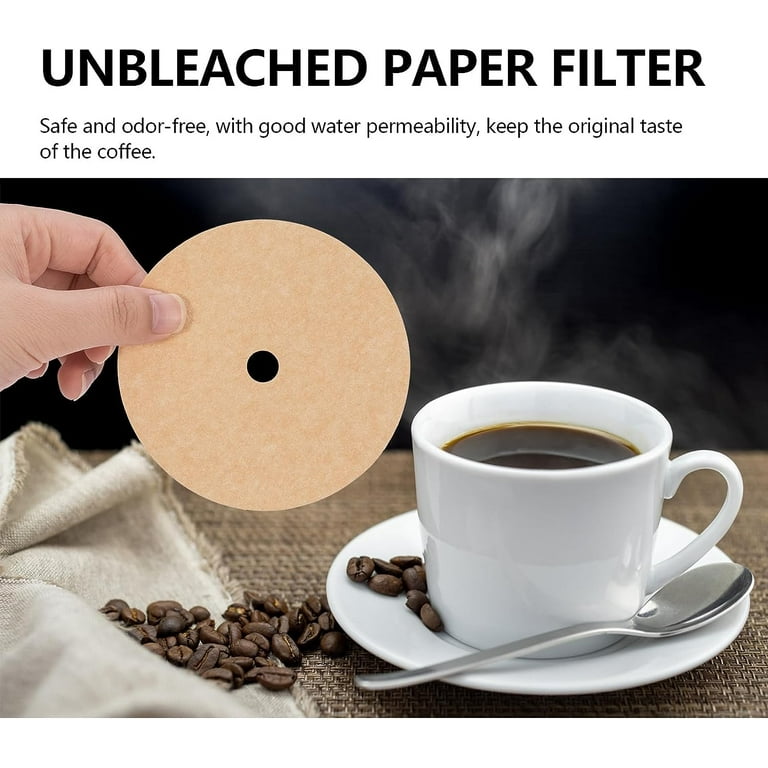 200PCS Unbleached Percolator Coffee Filters, Inch Disposable