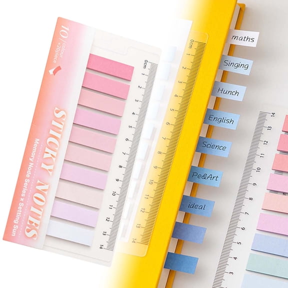 200PCS sticky tabs,sticky tabs,Translucent Page Markers, Water-Resistant Book Tabs for Annotating,Planning,Indexing & Document Organization(Orange)