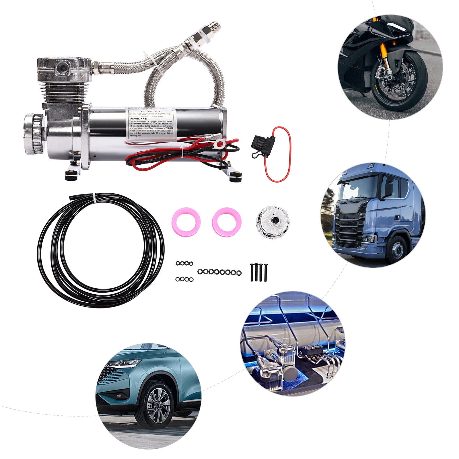 200PSI Air Compressor Kit, Air Ride Suspension Compressor, Heavy Duty ...