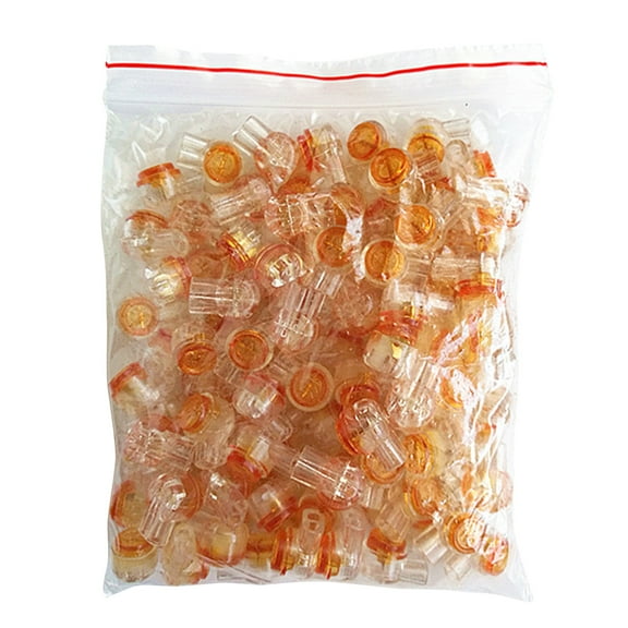 200Pack 1 Port Crimp Connection Terminals Clear K1 Connector Waterproof Wiring Ethernet Cable Telephone Cord Splice