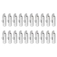 thumbnail image 1 of 200Pack Slide on End Clasps, 10mm Tube Ball Bead Slider Crimp Ends, Silver White, 1 of 6