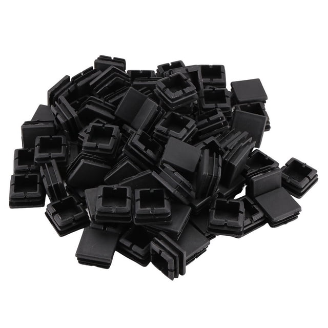 200Pcs 1 Inch Square Tube End Cap Plastic Plugs Caps Post Pipe Cover ...