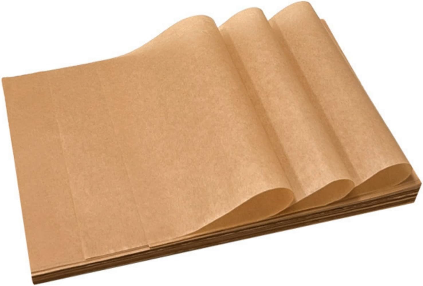 200Pcs 12"x16" Pro-Grade Unbleached Baking Paper Sheet, Value Pack of Parchment Paper with Double-Sided Natural Silicone Coating, Non-Stick, Perfect for Air Fryer Oven BBQ Food Wrapping & Service