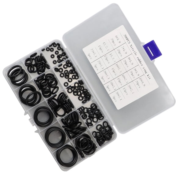 200Pcs 15 Sizes O Rings Assortment Kits Sealing Rubber Rings Gaskets Enduring
