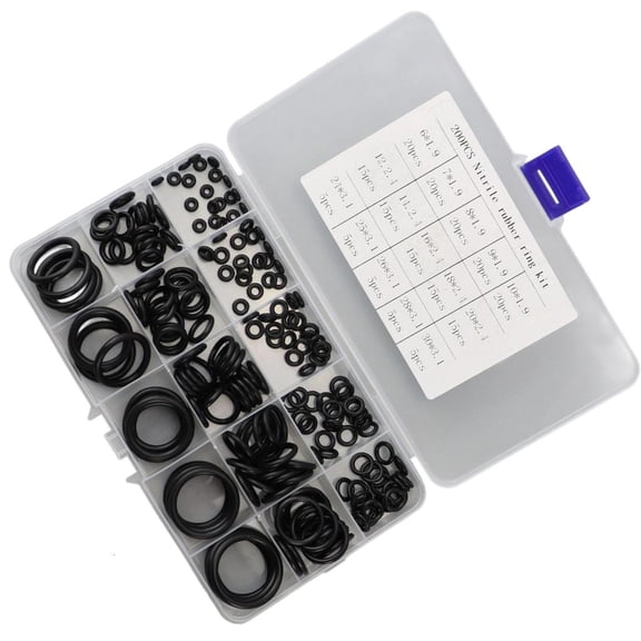200Pcs 15 Sizes Rubber O Rings Plumbing Gasket Resist Oil and Heat O Rings
