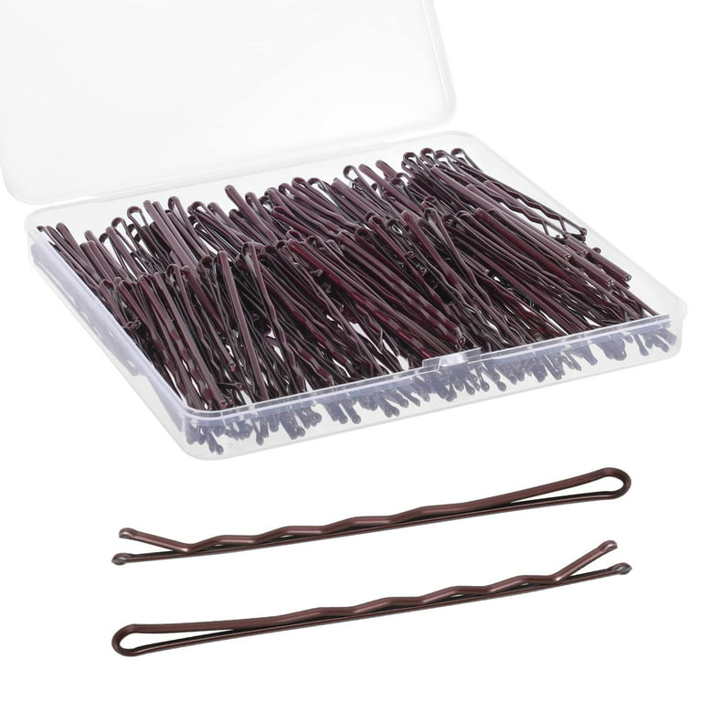 Suuchh 200pcs 2.75 inch Large Bobby Pins Brown, Jumbo Bobby Hair Pins Brown Bobby Pins Long Bobby Pins for Thick Hair with Box Wedding Hairstyles