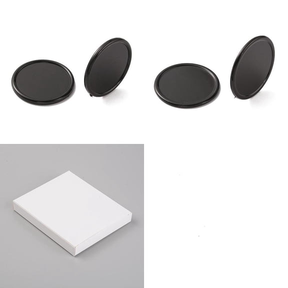 200Pcs 2 Style Plastic Counter Discs Educational Counting Sorting Patterning Grouping Math Bingo Chips Game Tokens Flat Round Black
