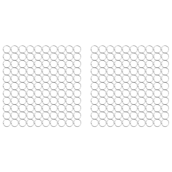 200Pcs 25mm Loose Leaf Binder Rings Key Rings Book Rings Binder Rings for Scrapbook/Album/Craft