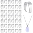 thumbnail image 1 of 200Pcs 304 Stainless Steel Snap On Bails Charm Ice Pick Pinch Bails Connectors Metal Pendant Clasp Pin Dangle Charm Connectors Clasp for DIY Charm Necklace Jewelry Making, 1 of 5