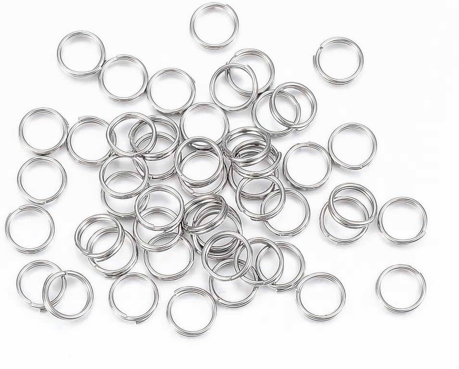 200Pcs 304 Stainless Steel Split Rings Round Split Jump Rings Double ...