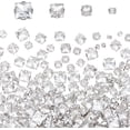 thumbnail image 1 of 200Pcs 4 Style Square Sew on Rhinestone Multi-strand Links Glass Rhinestone with Stainless Steel Prong Settings Garments Accessories Faceted Clear 4.5~11x4~11x3.8~5.5mm Hole: 0.9~1.2mm 50pcs/style, 1 of 6
