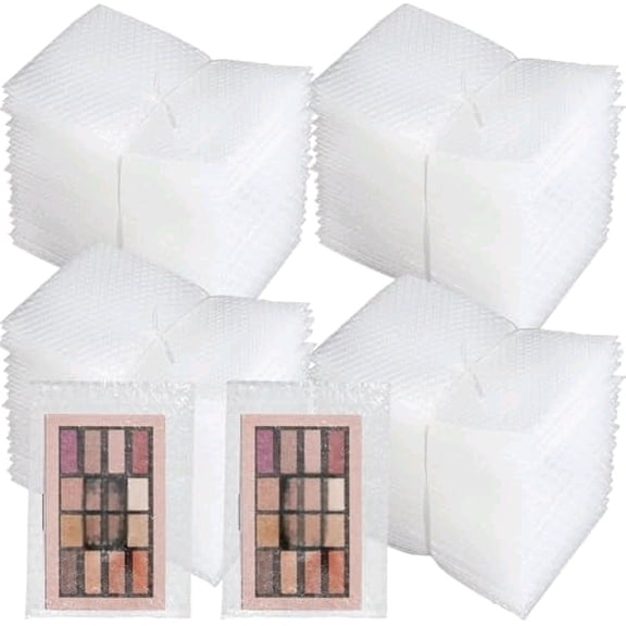 200Pcs 4" x 6" Bubble Out Bags Pouches Clear Bubble Pouches Wrap Bag for Shipping, Double Walled Bubble Cushioning Bags for Packing, Moving, Shipping, and Storage$$Office