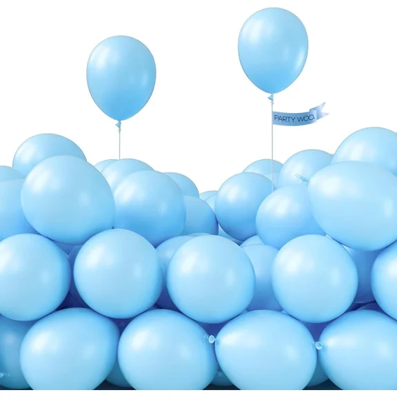 200Pcs 5 Inch Blue Thick Latex Balloons For Birthday Wedding Party