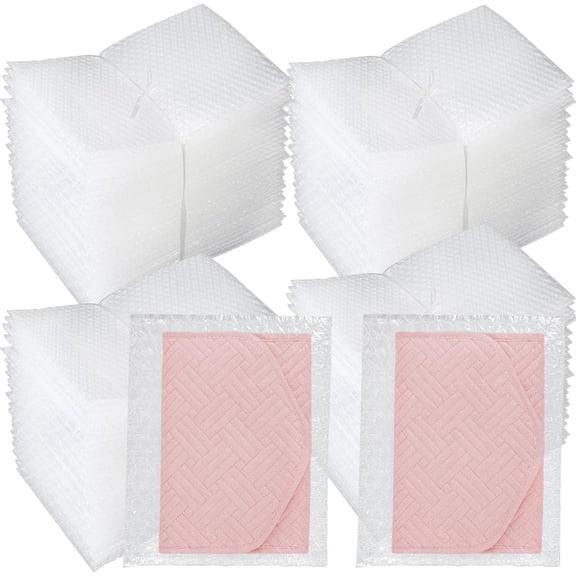 200Pcs 5" x 6" Bubble Wrap Pouches,Clear Bubble Double Walled Cushioning Bags for Packing, Moving, Shipping, and Storage