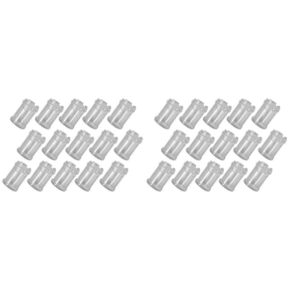 200Pcs 5mm LED Light Emitting Diode Lampshade Light Guide Column Light Cap Protective Cover LED Transparent Lamp Cap