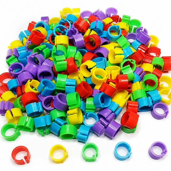 200Pcs 8mm Coturnix Quail Leg Bands Baby Chick Leg Bands Pigeon Bands Chicken Leg Bands Rings