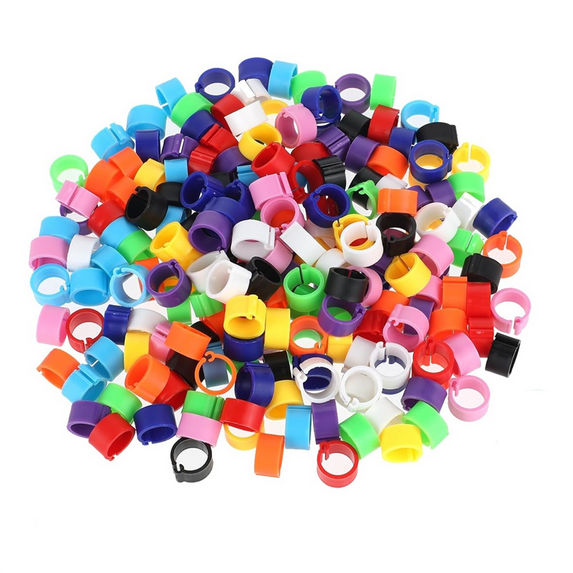 200Pcs 8mm Coturnix Quail Leg Bands Baby Chick Pigeon Chicken