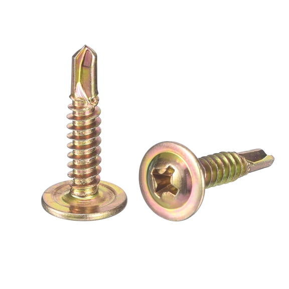 200Pcs #8x3/4" Phillips Head Self Tapping Screws, Carbon Steel Self Drilling, Yellow