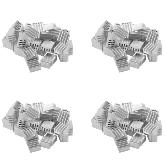 200Pcs 9 x 9 x 5mm Mini Aluminium Heatsink for IC LED Chipset RAM,200pcs x Mini Aluminium Heat Sink,Silver