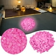 thumbnail image 1 of 200Pcs Aquarium Fish Tank Colored Pebbles Glow In Dark Artificial Stone For Vase Fillers Decoration Luminous Stones Party Decoration/ Luminous stone purple, 1 of 9
