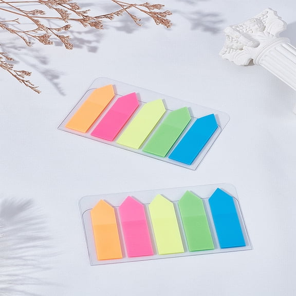 200Pcs Arrow Flags Sticky Notes PET Please Sign Here Arrow Index Tabs Sign Here Sticky Note Flags Label Tags Writing Memo Pads Easy