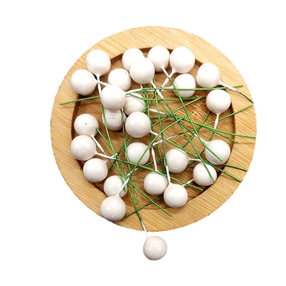 200Pcs Artificial Holly Berries Faux Flower Decorations 10mm Fake Berries Decor