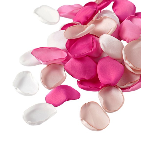 200Pcs Artificial Petal Realistic Non-fading Exquisite Romantic Fake Rose Petal Photography Props Party Supplies-Hot Pink