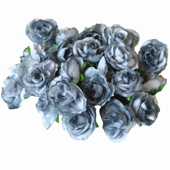 200Pcs Artificial Rose Flower Head 1.18Inch Rose Buds for Craft Wedding Table Centerpieces Bridal Shower Home Decoration