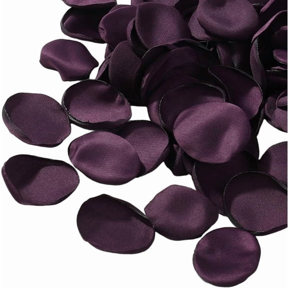 200Pcs Artificial Rose Petals for Wedding Aisle Centerpieces Table Confetti Party Favors Home Decoration Indian Red 37~39x29~34x1mm