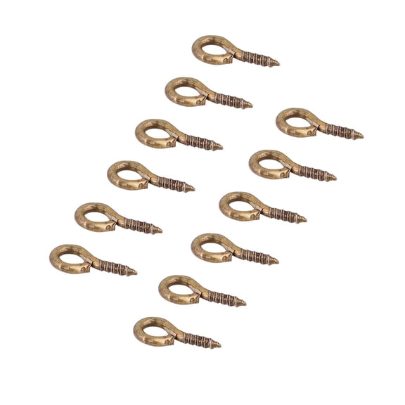200Pcs / Bag Eye Pins Eyepins Alloy Thread Screw Hooks Jewelry Findings (Bronze)