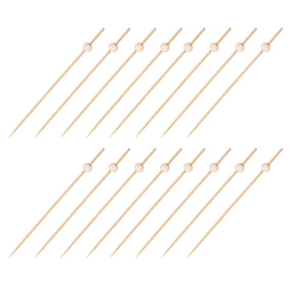 200Pcs Bamboo Cocktail Toothpicks Bamboo Picks Appetizer Toothpicks for Sandwiches Snacks