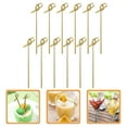thumbnail image 1 of WEAVILUX Fruit Food Stick Bamboo Khaki 200Pack for Event Organizers, 1 of 6