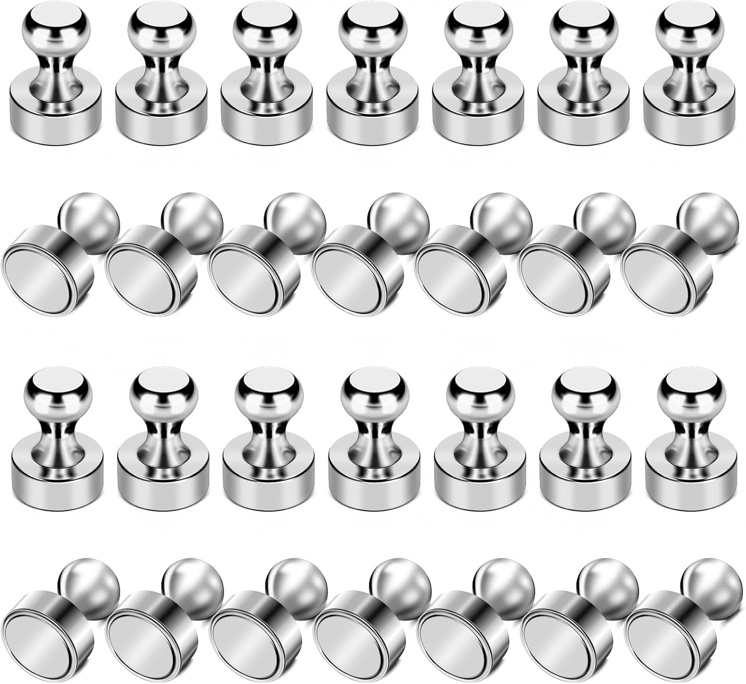 200Pcs Black Fridge Magnets - Small and Strong Magnets for Whiteboard ...