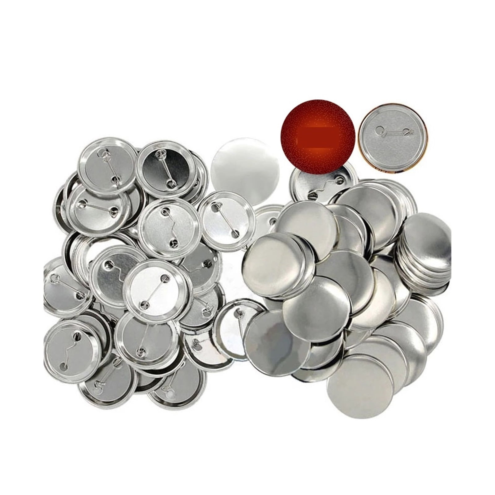 200Pcs Blank Bad Pin Button Maker Parts Material Supplies 25-58MM DIY Button Maker Making Punch Press Machine Material Part
